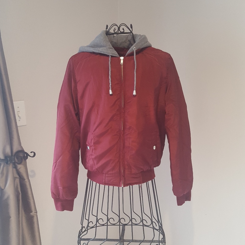 Girls Hooded bomber jacket